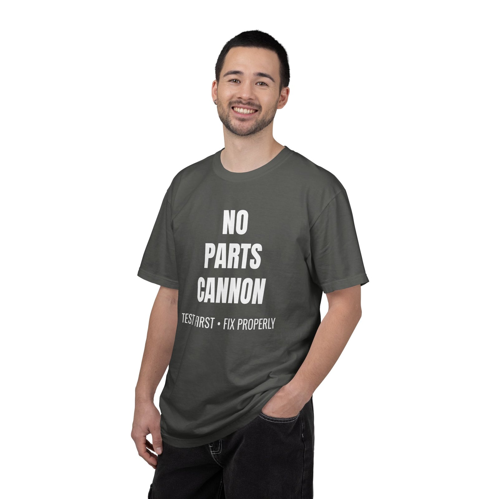 No Parts Cannon Mechanic Diagnostic T-Shirt