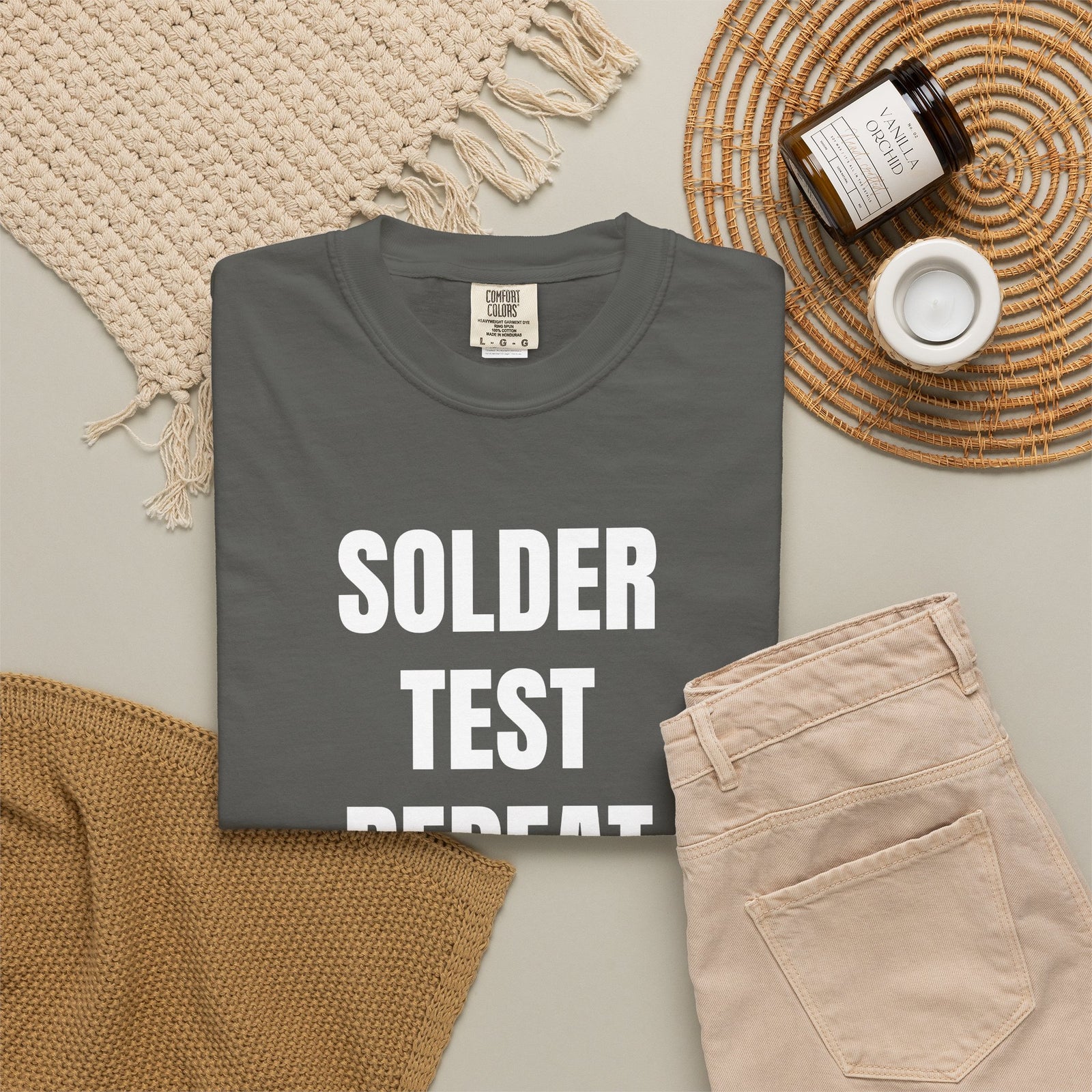 Solder Test Repeat Electronics Repair T-Shirt