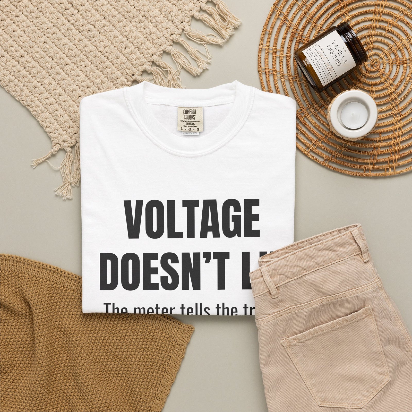 Voltage Doesn’t Lie Shirt – Funny Mechanic & Electronics Diagnostic T-Shirt