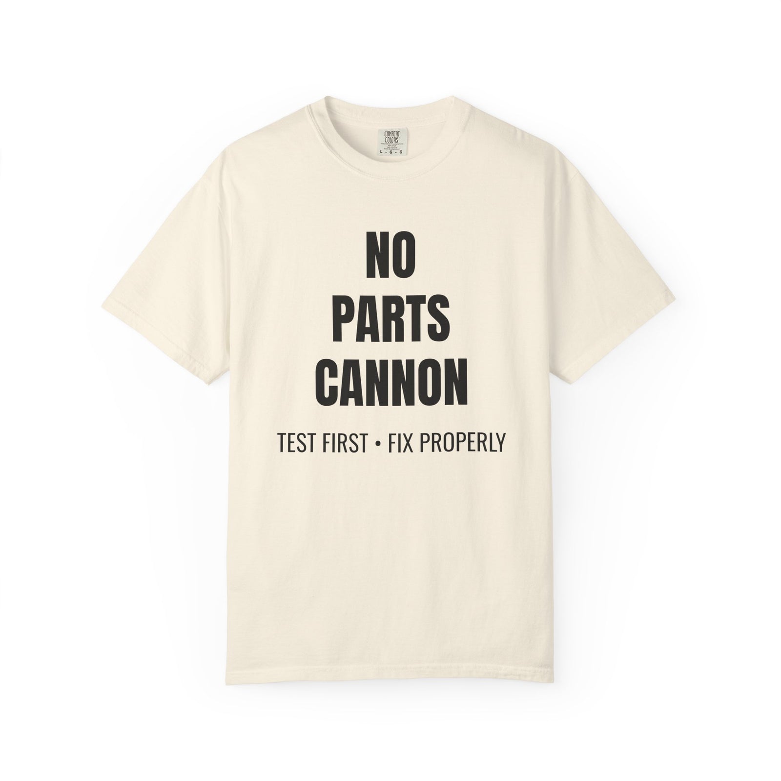 No Parts Cannon Mechanic Diagnostic T-Shirt