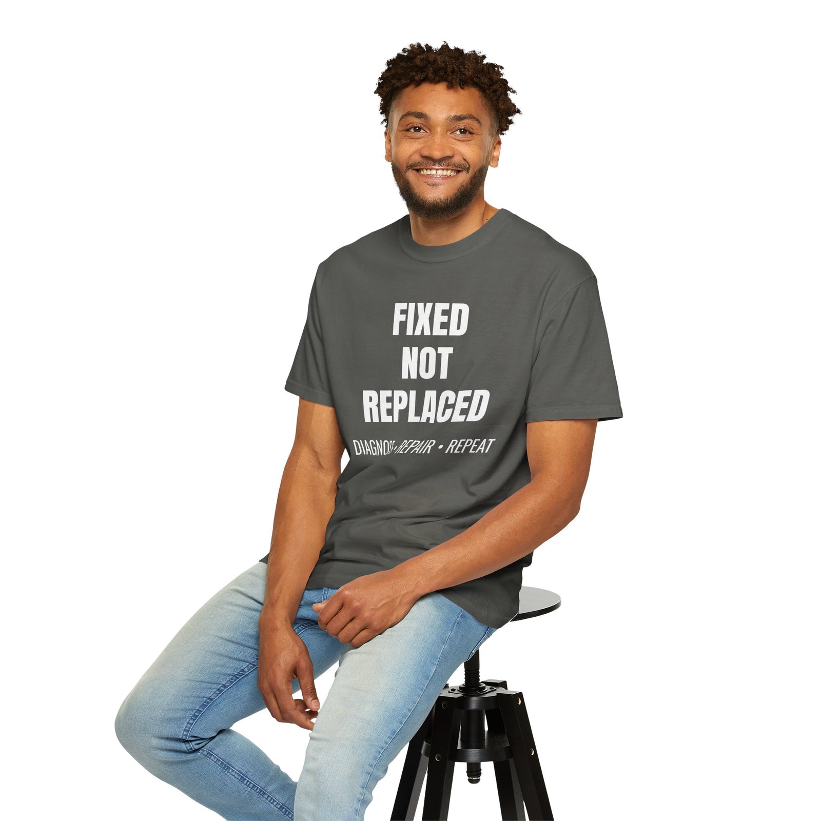 Fixed Not Replaced Repair Culture T-Shirt