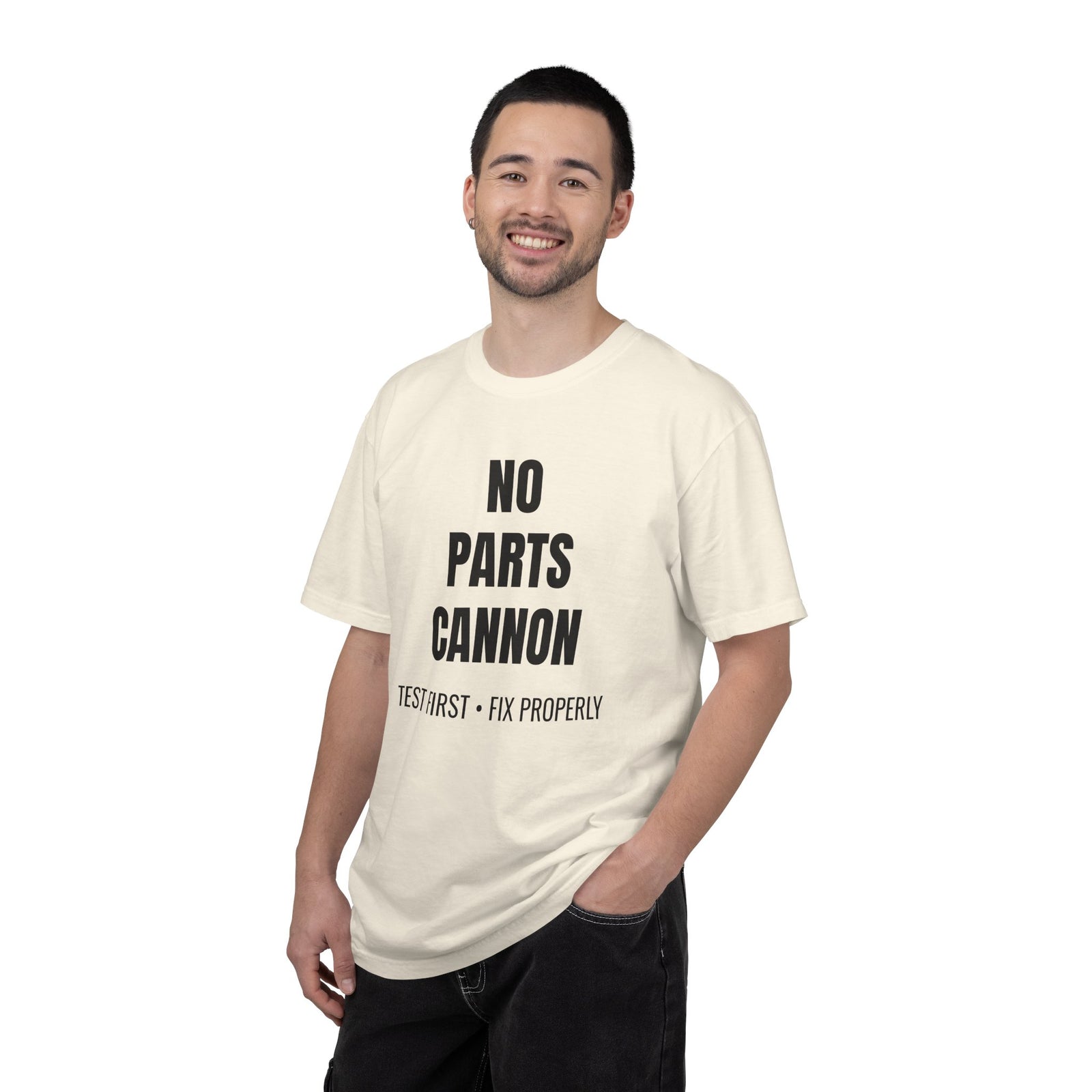 No Parts Cannon Mechanic Diagnostic T-Shirt