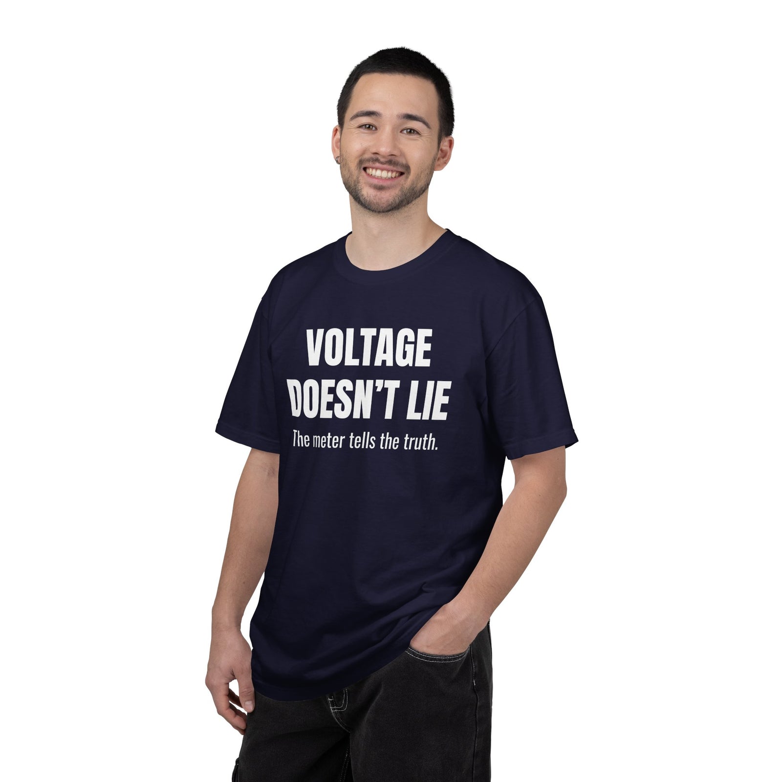 Voltage Doesn’t Lie Shirt – Funny Mechanic & Electronics Diagnostic T-Shirt