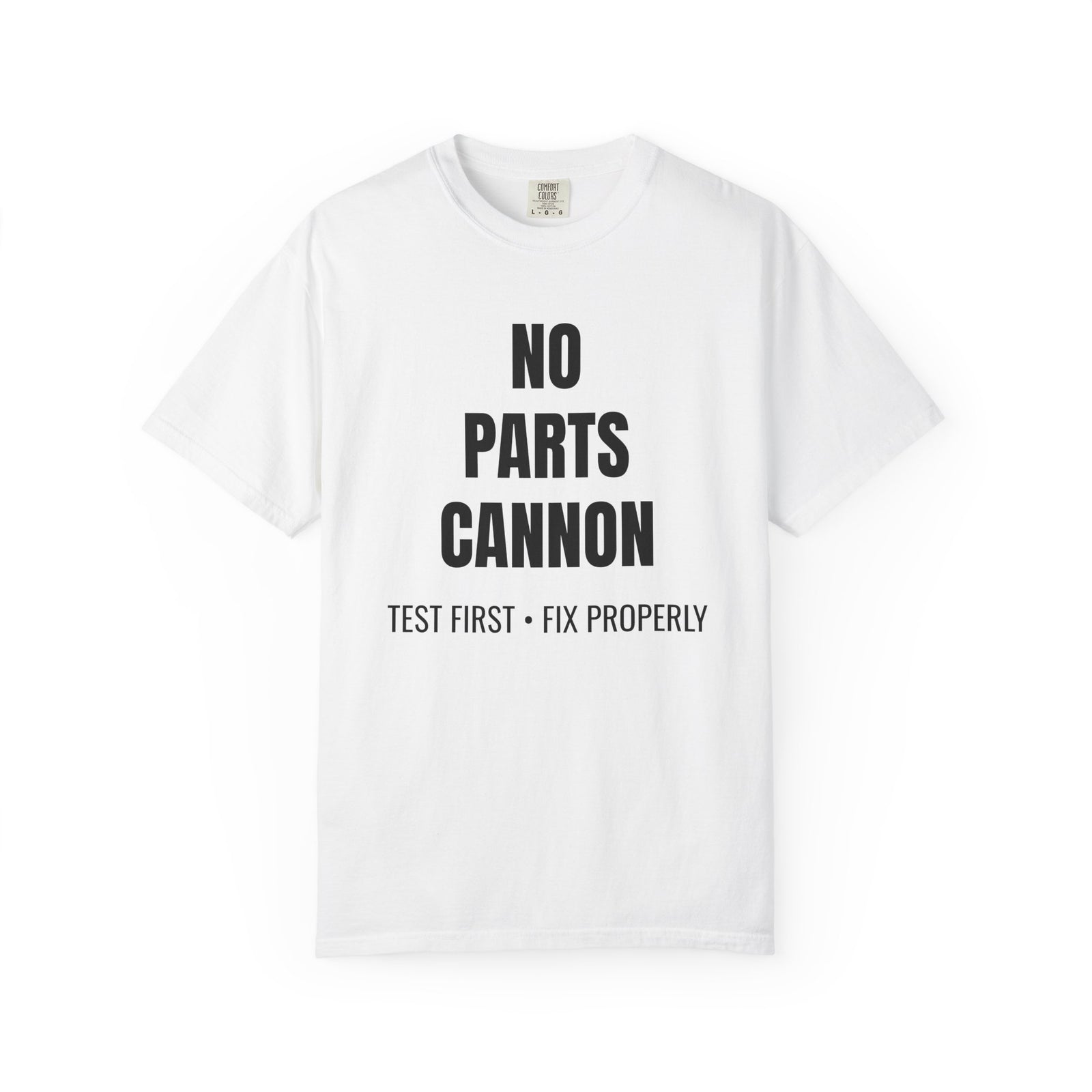 No Parts Cannon Mechanic Diagnostic T-Shirt