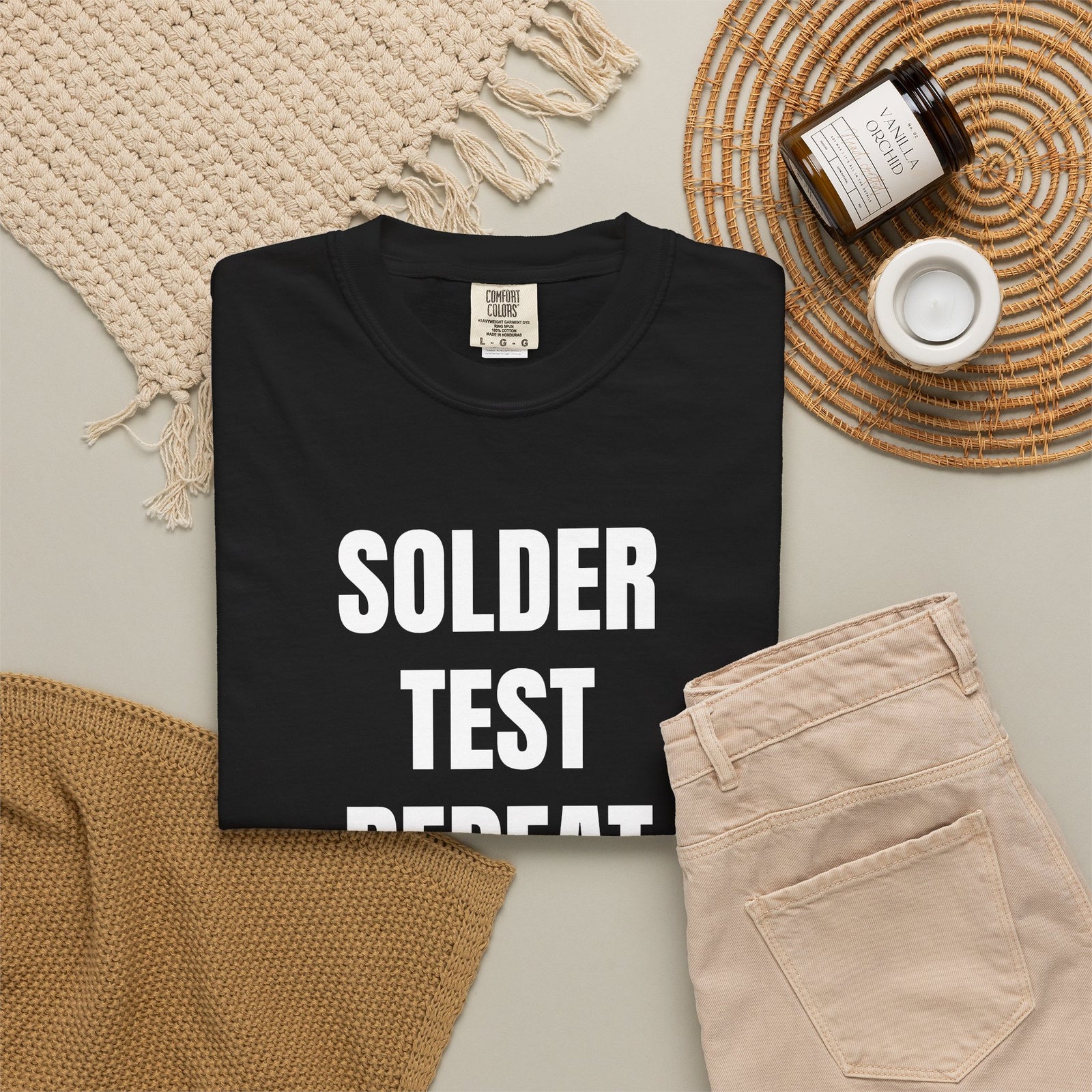 Solder Test Repeat Electronics Repair T-Shirt