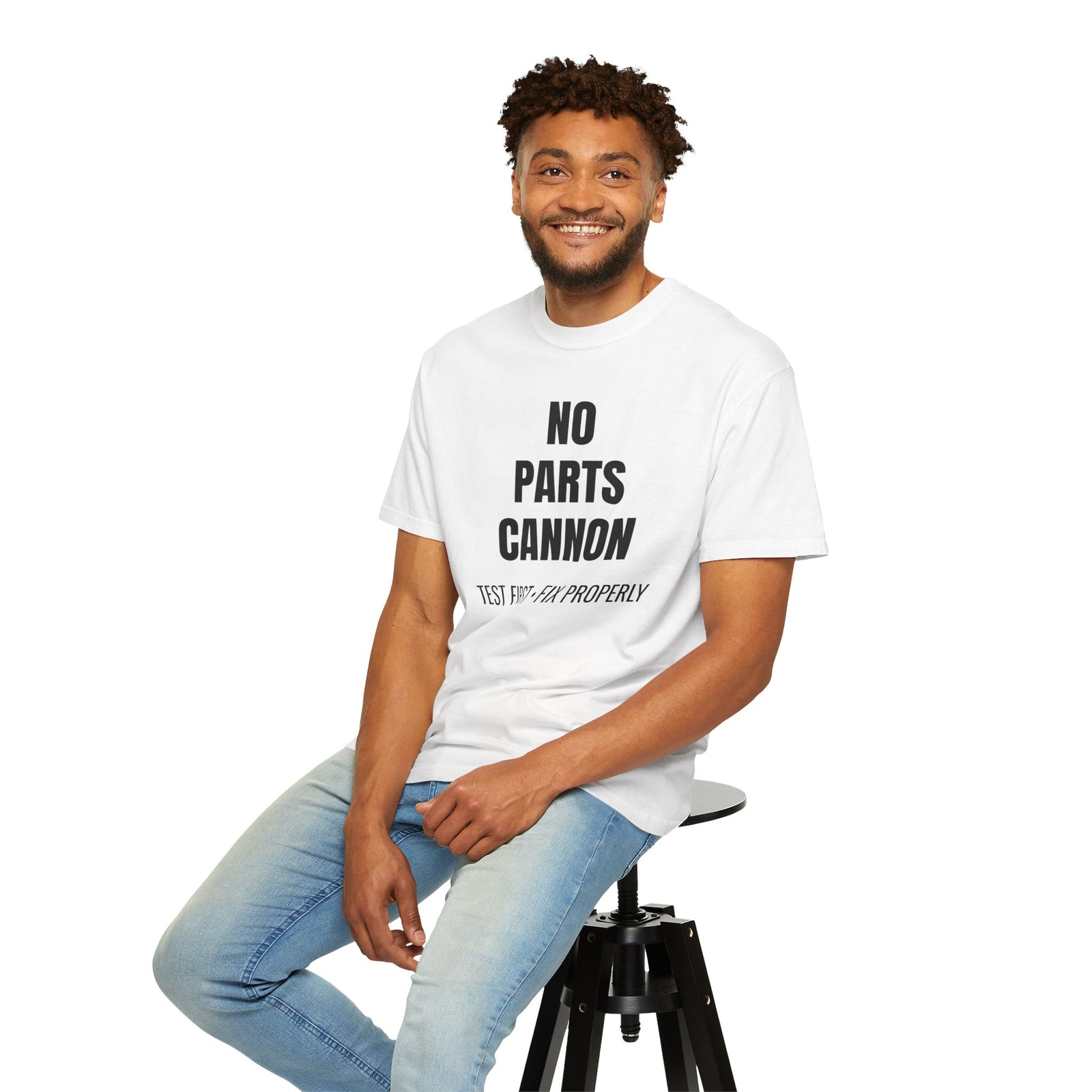 No Parts Cannon Mechanic Diagnostic T-Shirt