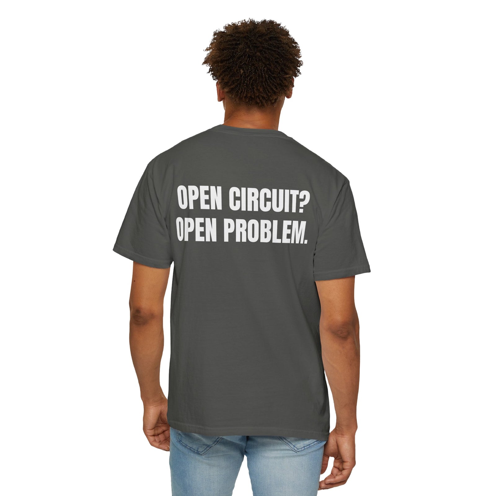 Powered by Coffee and Continuity Shirt – Funny Electronics Repair T-Shirt