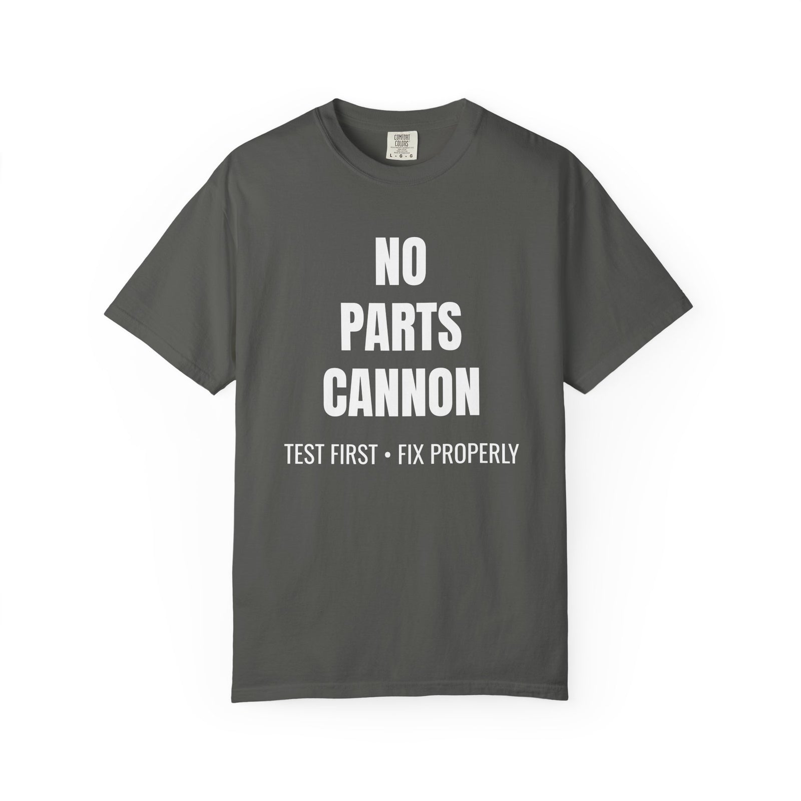 No Parts Cannon Mechanic Diagnostic T-Shirt
