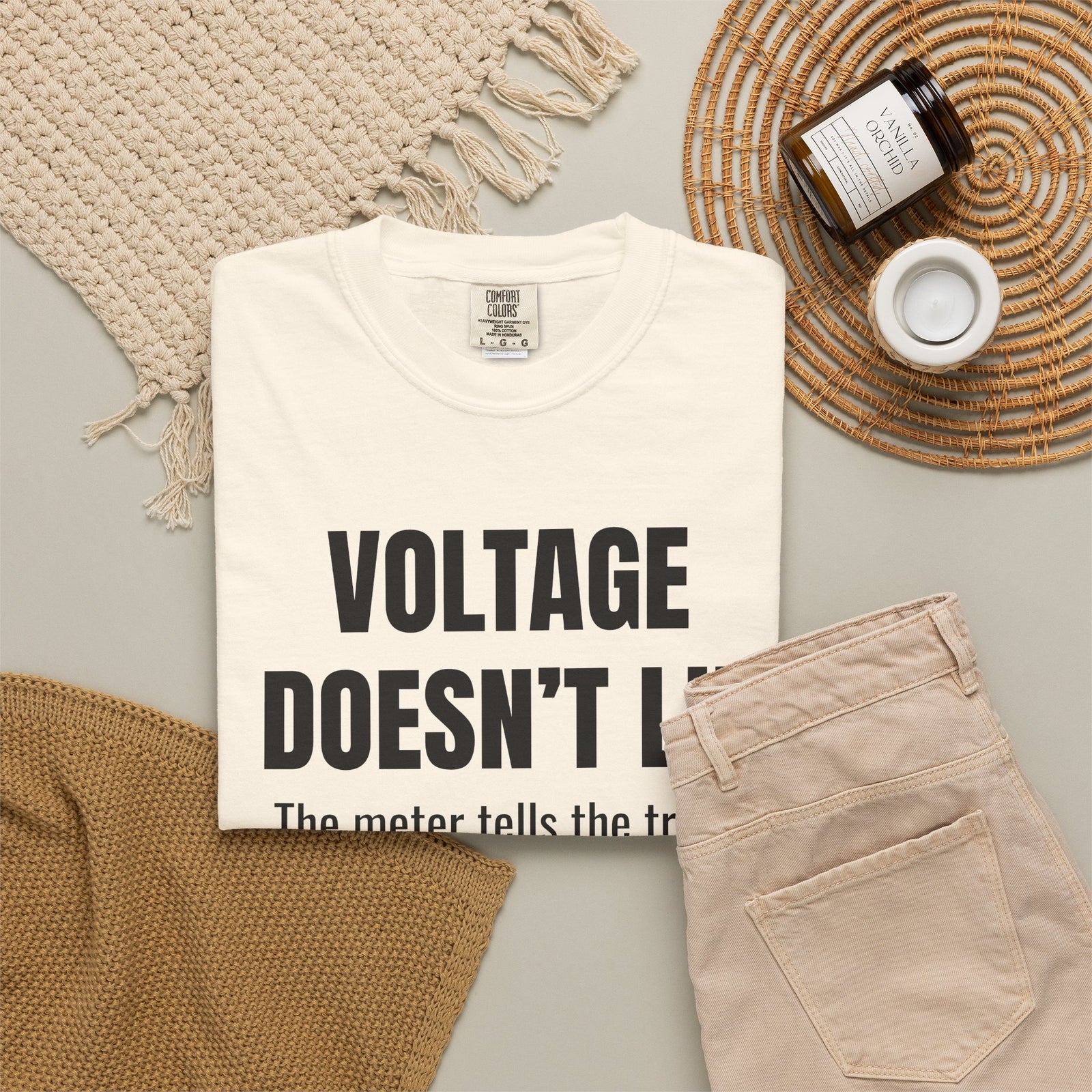 Voltage Doesn’t Lie Shirt – Funny Mechanic & Electronics Diagnostic T-Shirt