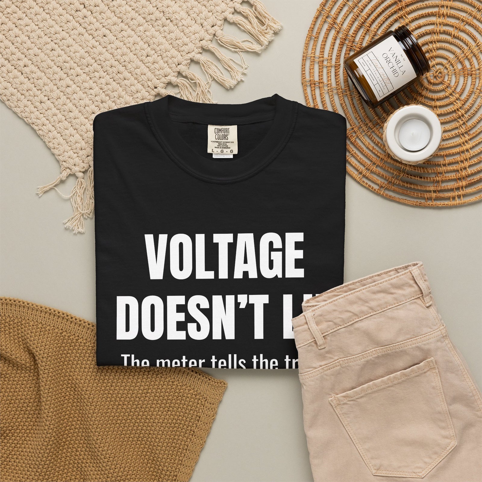 Voltage Doesn’t Lie Shirt – Funny Mechanic & Electronics Diagnostic T-Shirt