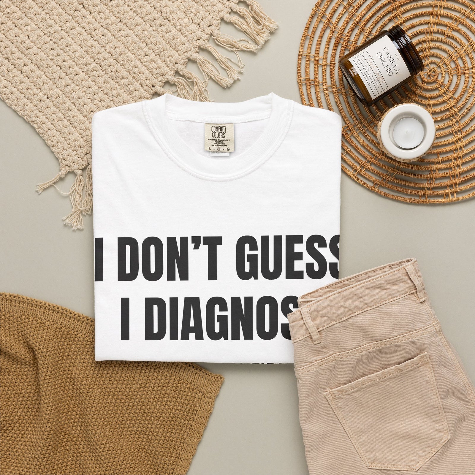 I Don’t Guess I Diagnose Shirt – Funny Mechanic Diagnostic T-Shirt