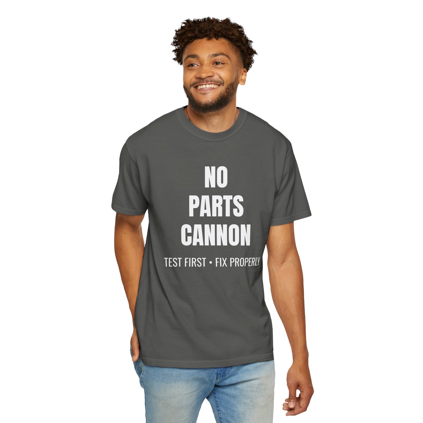 No Parts Cannon Mechanic Diagnostic T-Shirt