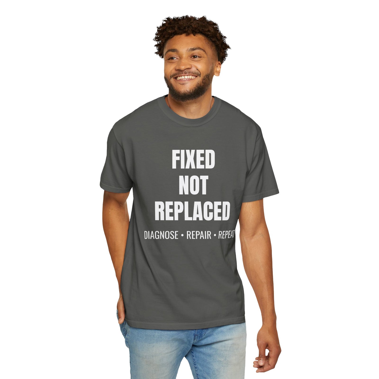 Fixed Not Replaced Repair Culture T-Shirt