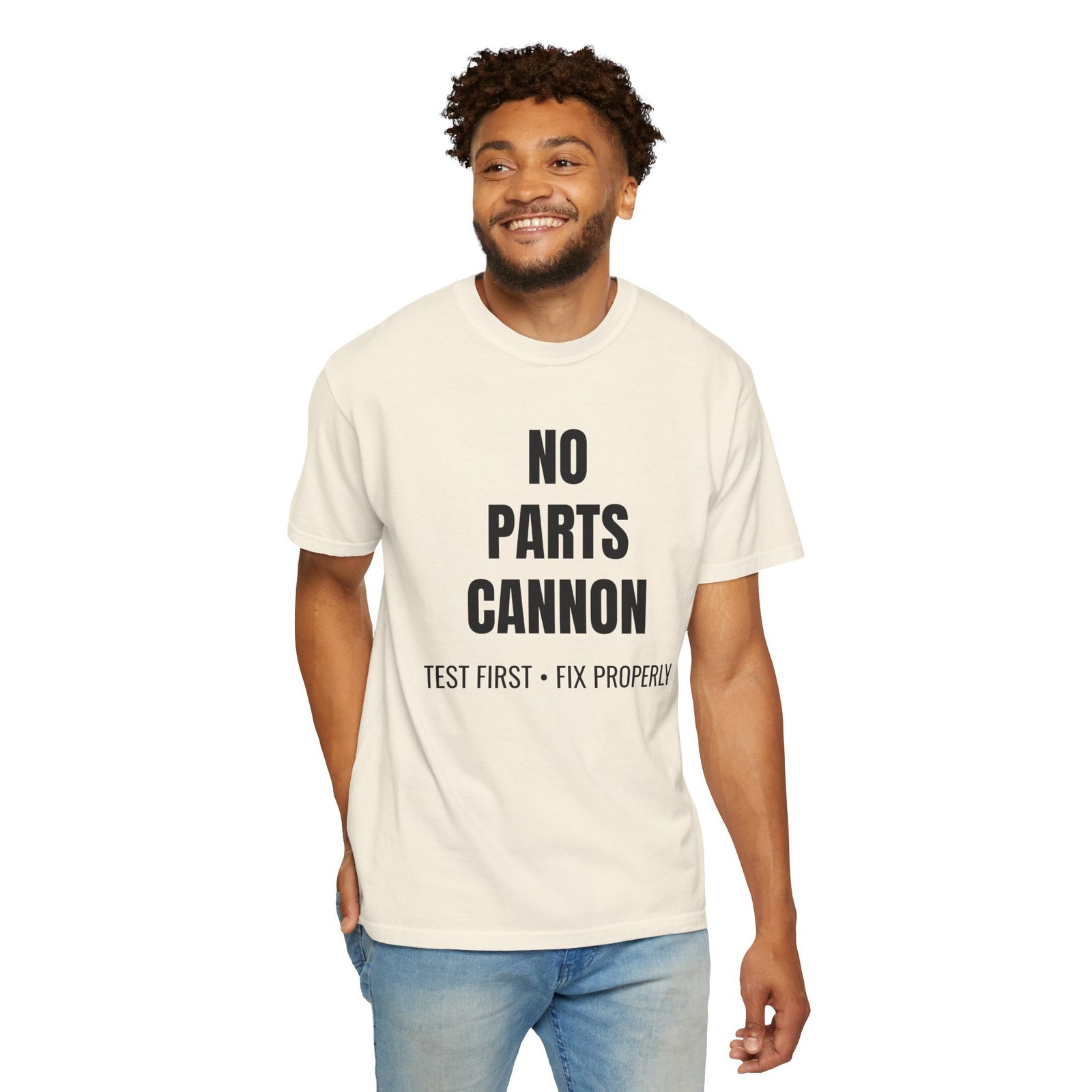 No Parts Cannon Mechanic Diagnostic T-Shirt