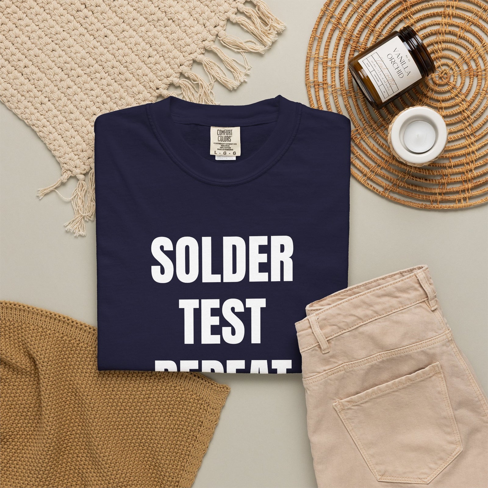 Solder Test Repeat Electronics Repair T-Shirt