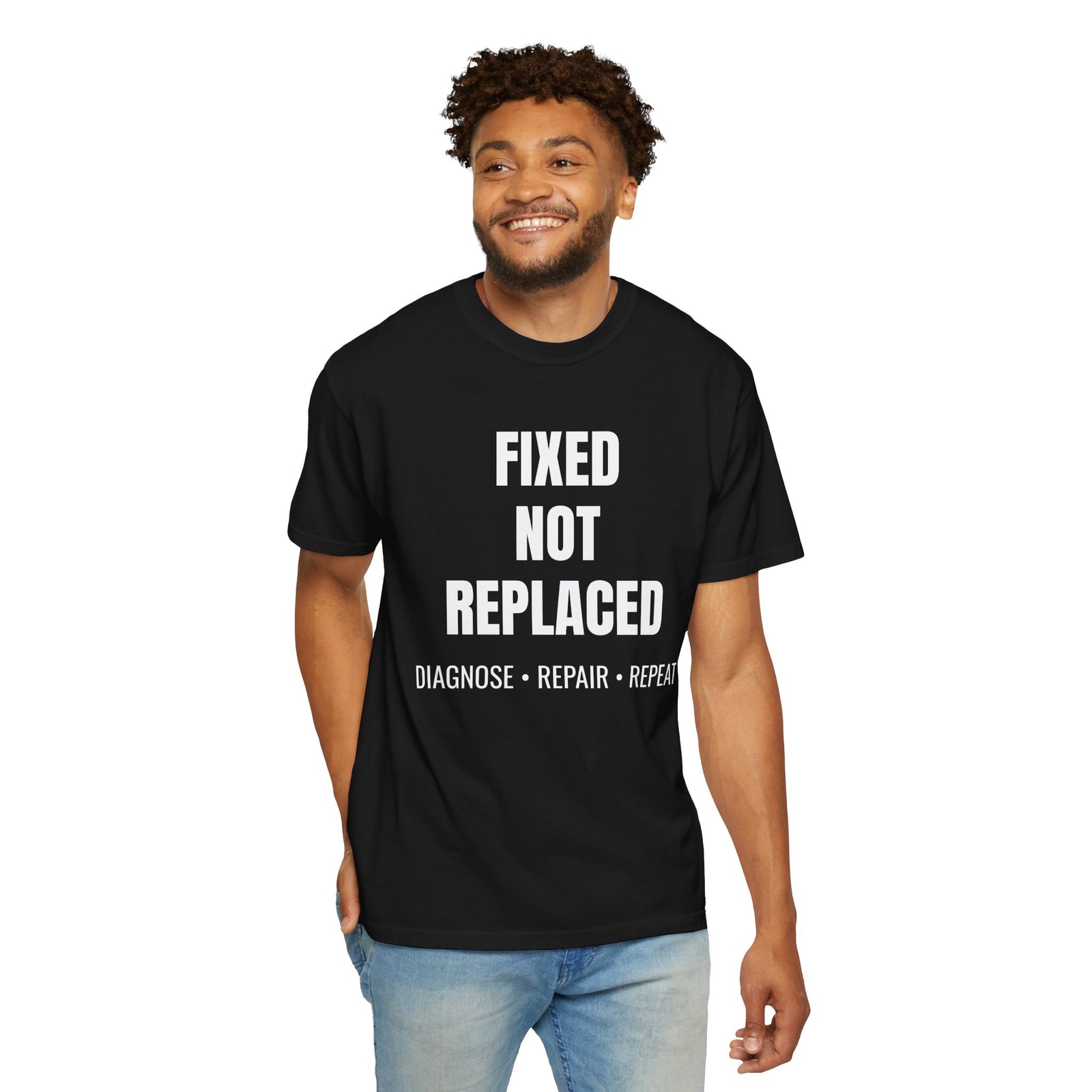 Fixed Not Replaced Repair Culture T-Shirt