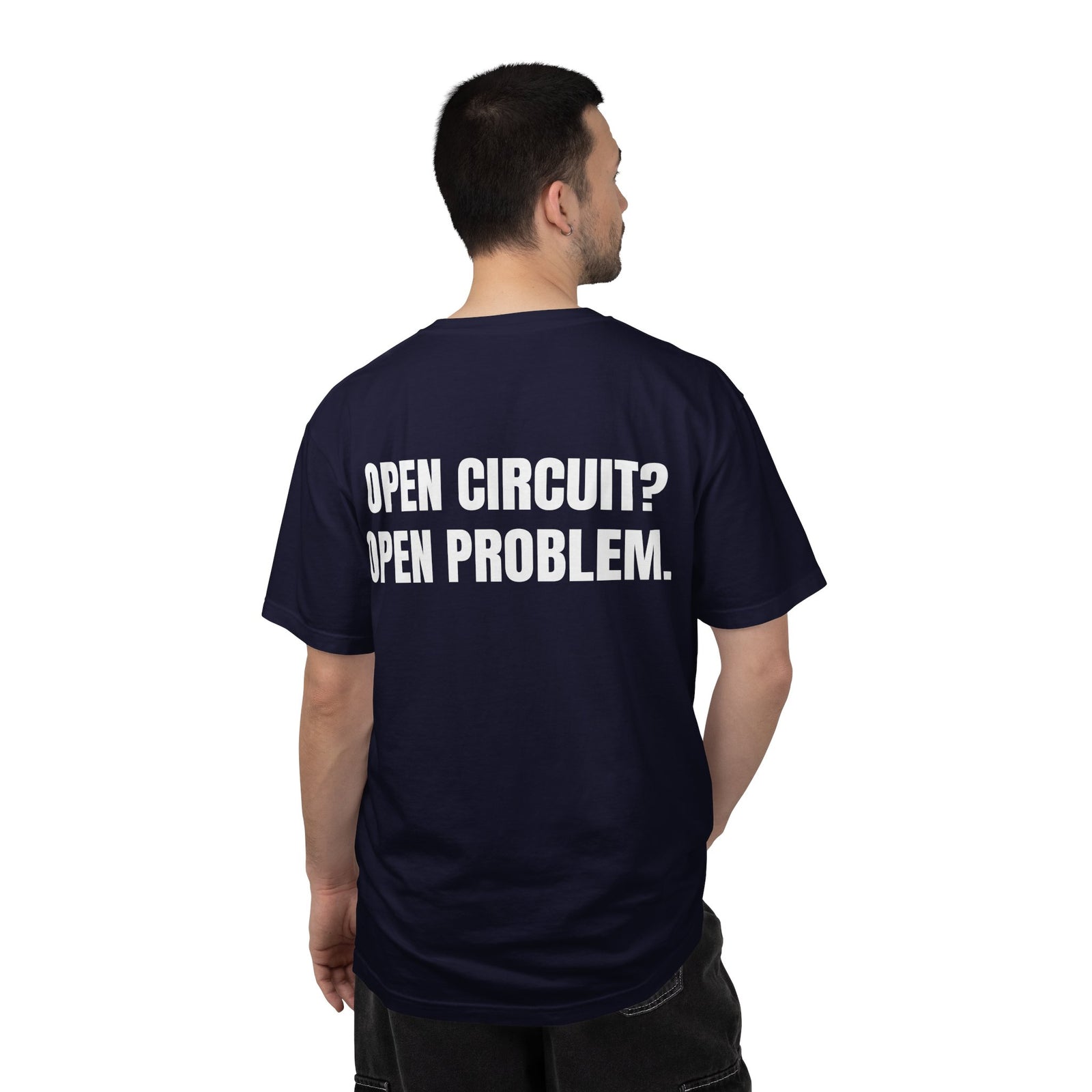 Powered by Coffee and Continuity Shirt – Funny Electronics Repair T-Shirt