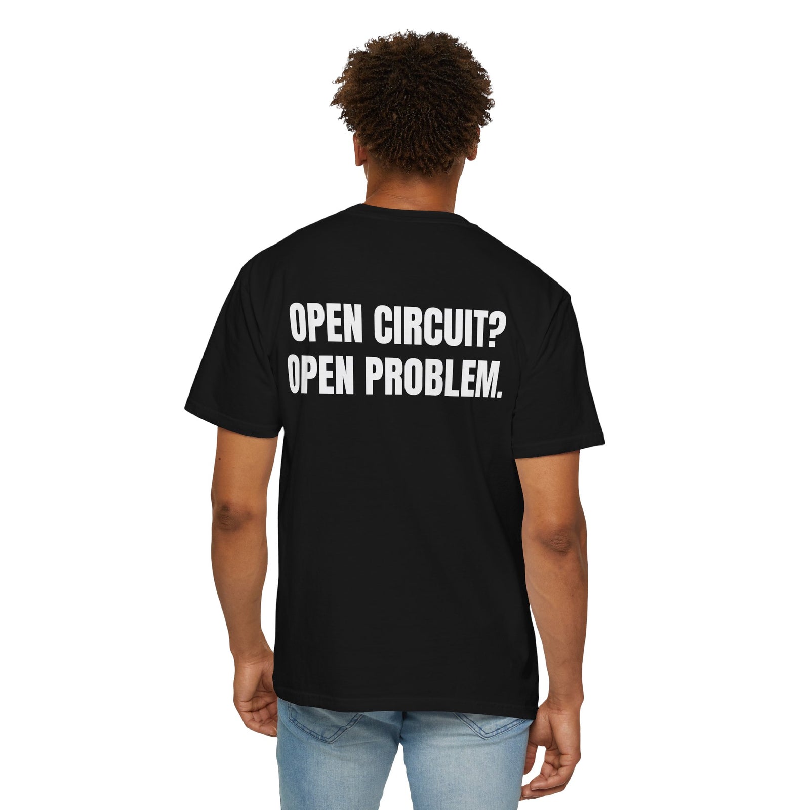 Powered by Coffee and Continuity Shirt – Funny Electronics Repair T-Shirt