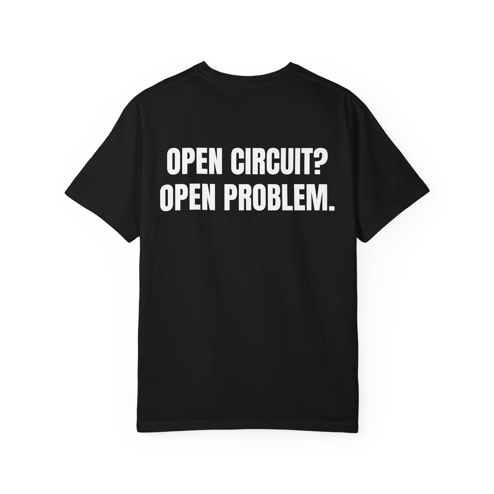 Powered by Coffee and Continuity Shirt – Funny Electronics Repair T-Shirt