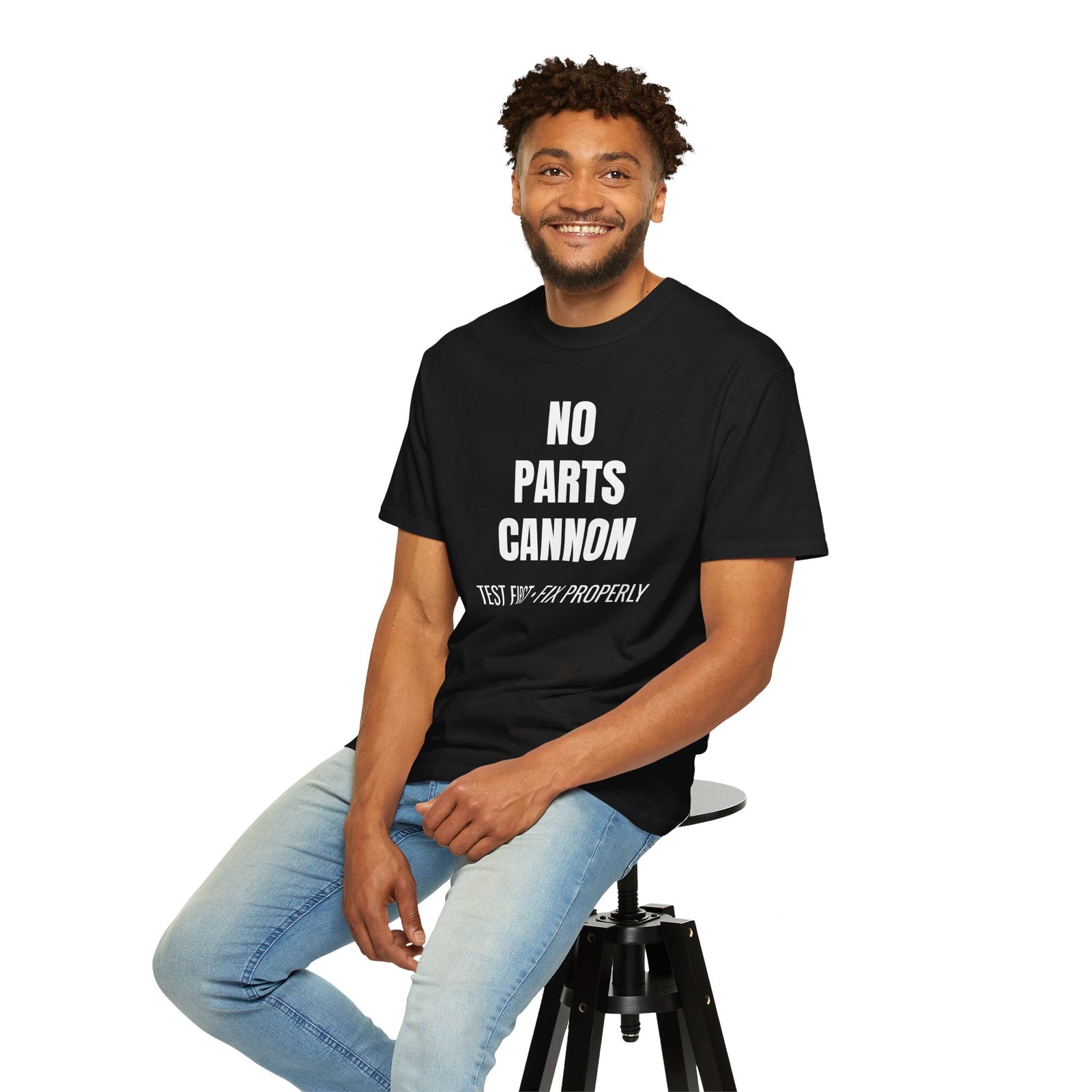 No Parts Cannon Mechanic Diagnostic T-Shirt