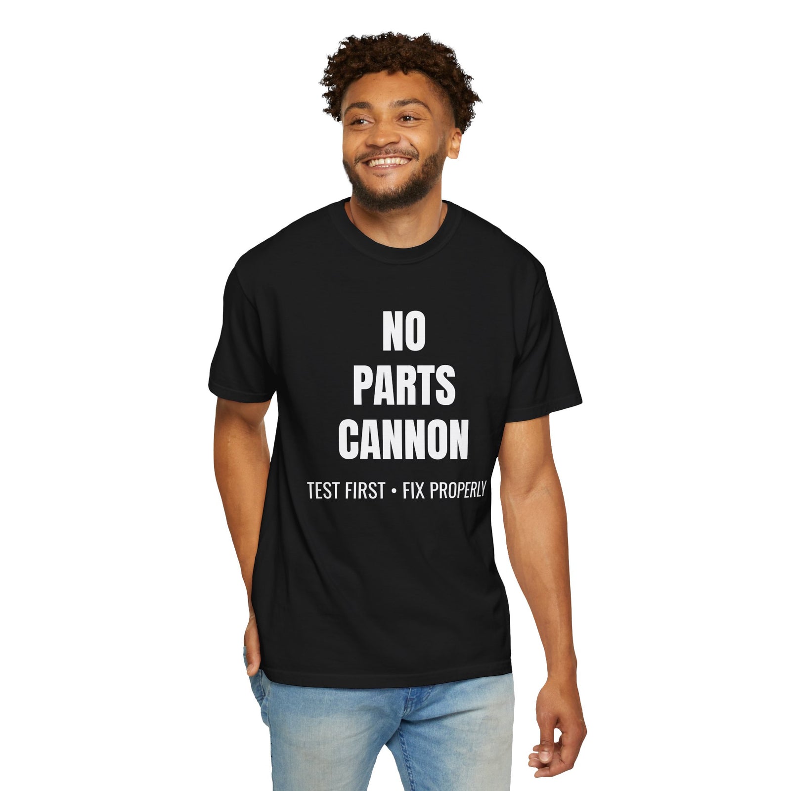 No Parts Cannon Mechanic Diagnostic T-Shirt