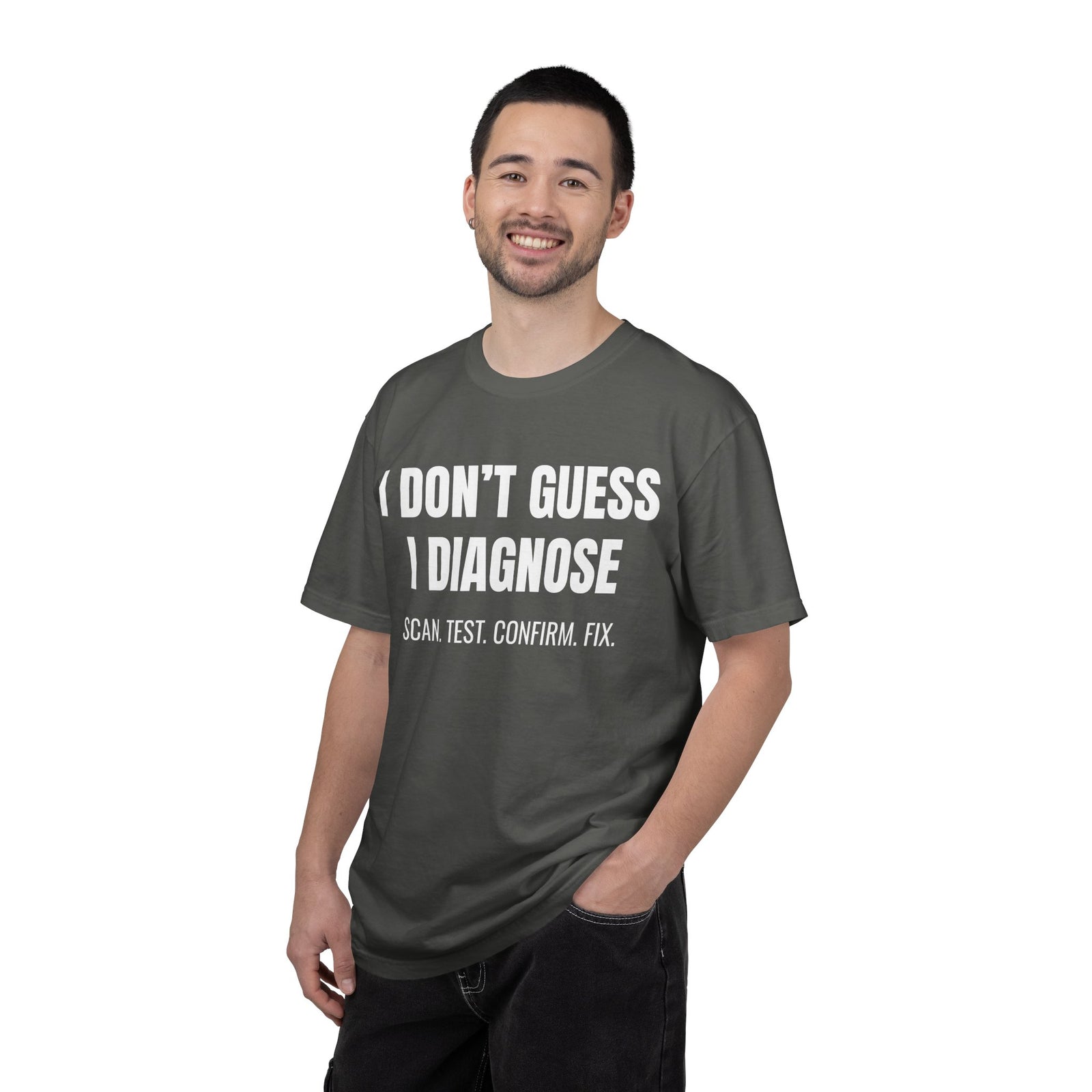 I Don’t Guess I Diagnose Shirt – Funny Mechanic Diagnostic T-Shirt