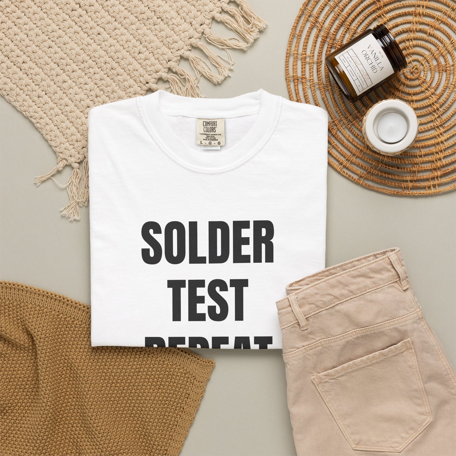 Solder Test Repeat Electronics Repair T-Shirt