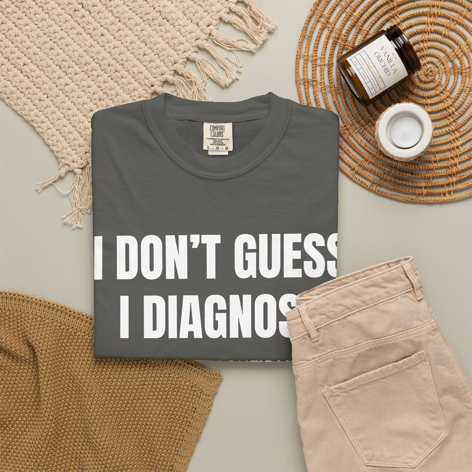 I Don’t Guess I Diagnose Shirt – Funny Mechanic Diagnostic T-Shirt