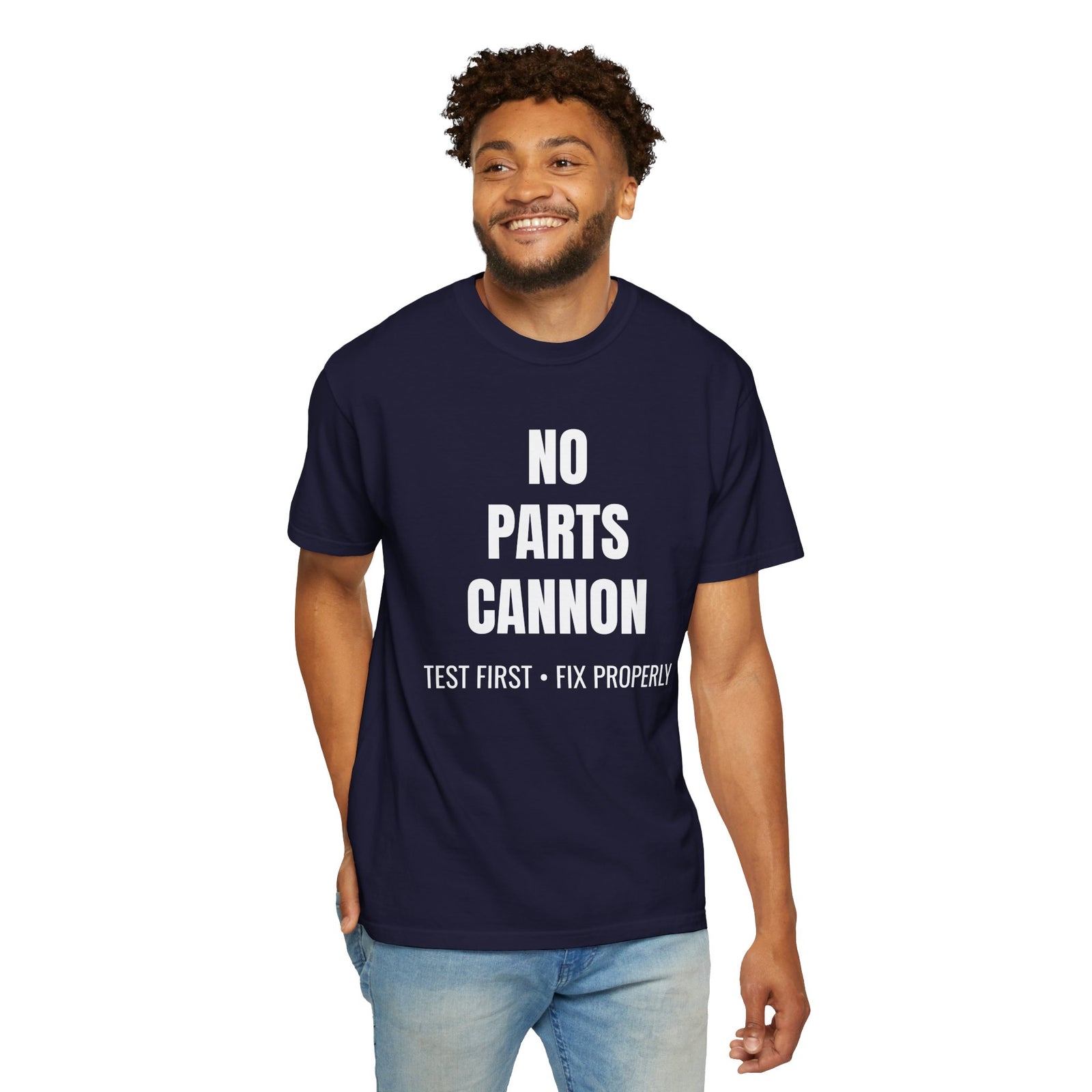 No Parts Cannon Mechanic Diagnostic T-Shirt