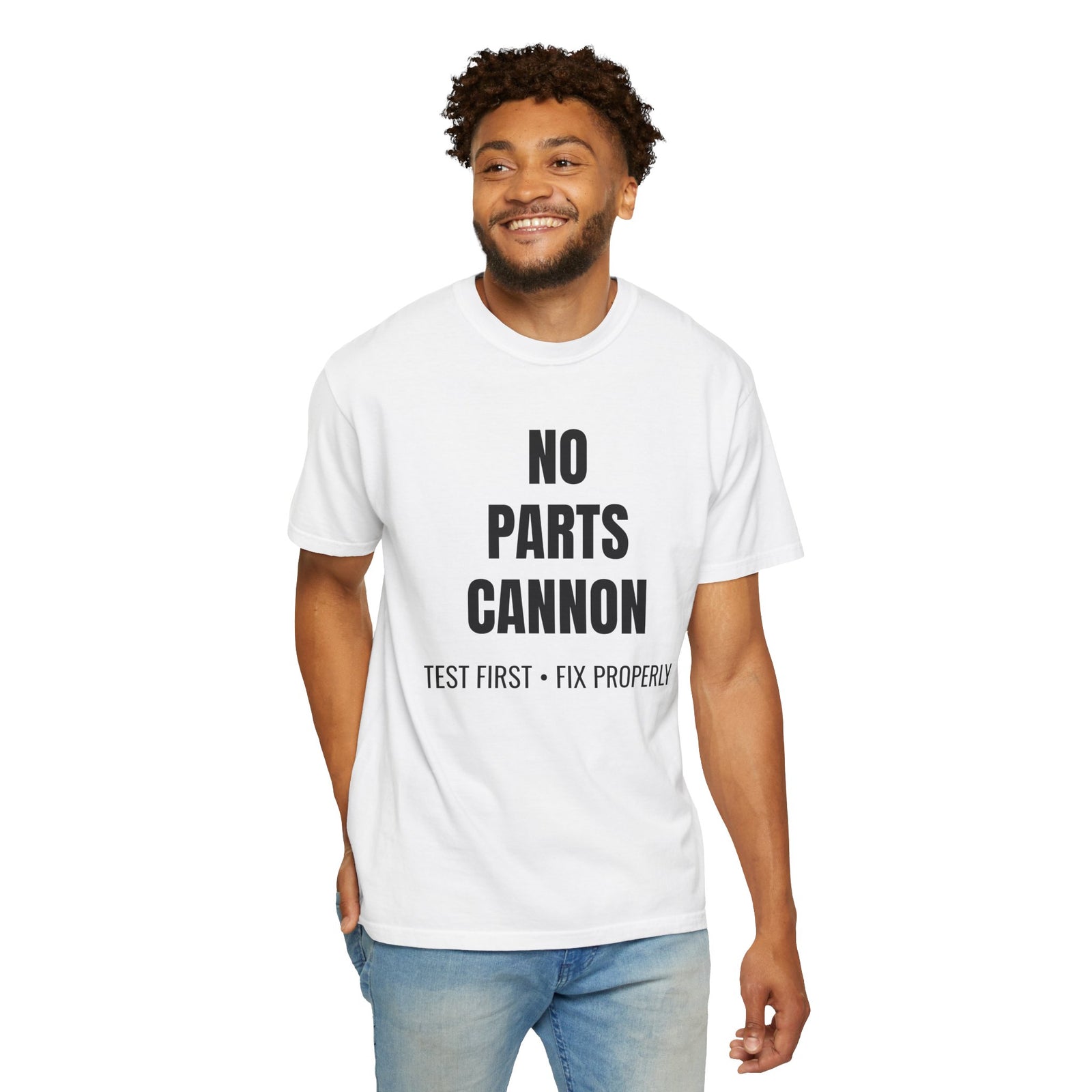 No Parts Cannon Mechanic Diagnostic T-Shirt
