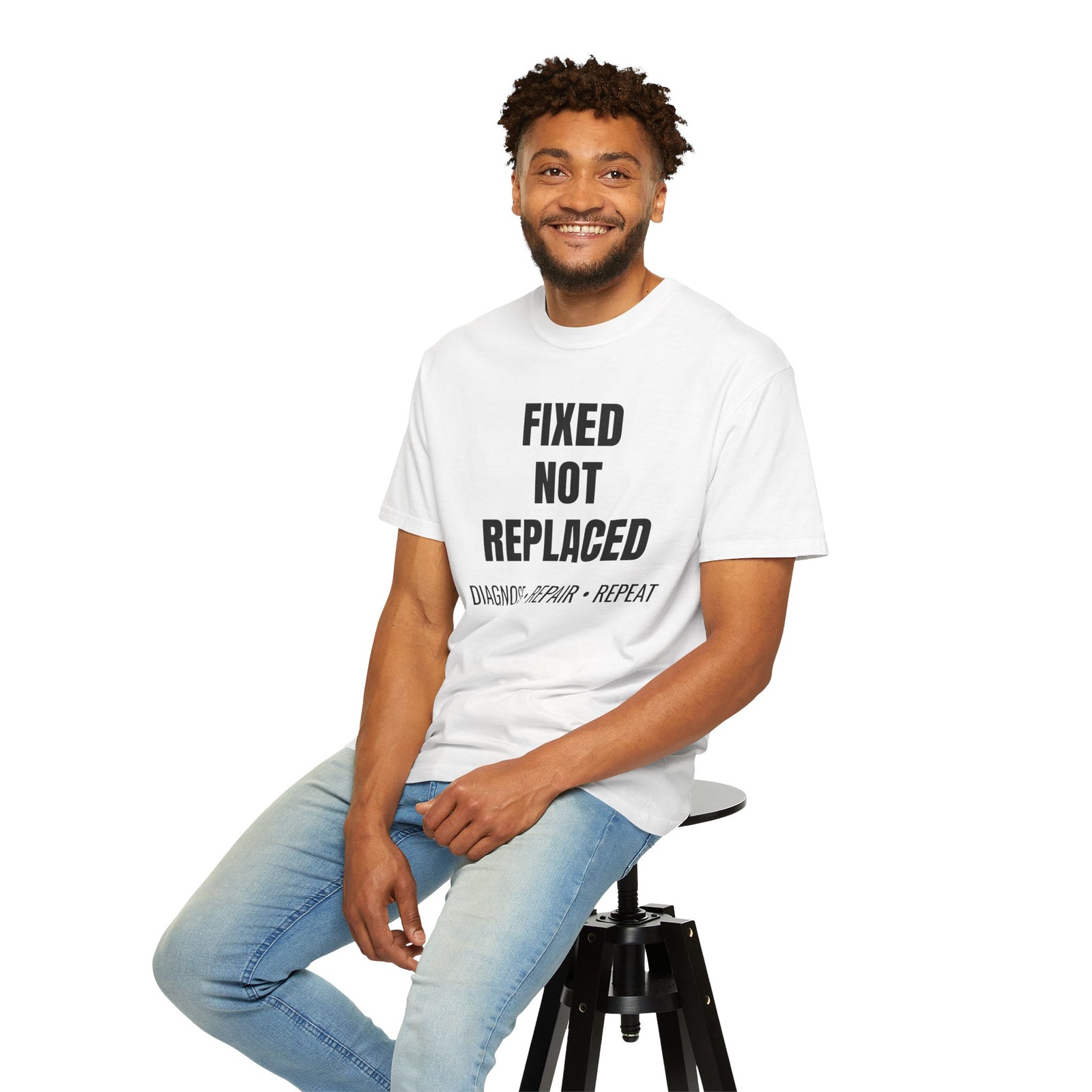 Fixed Not Replaced Repair Culture T-Shirt