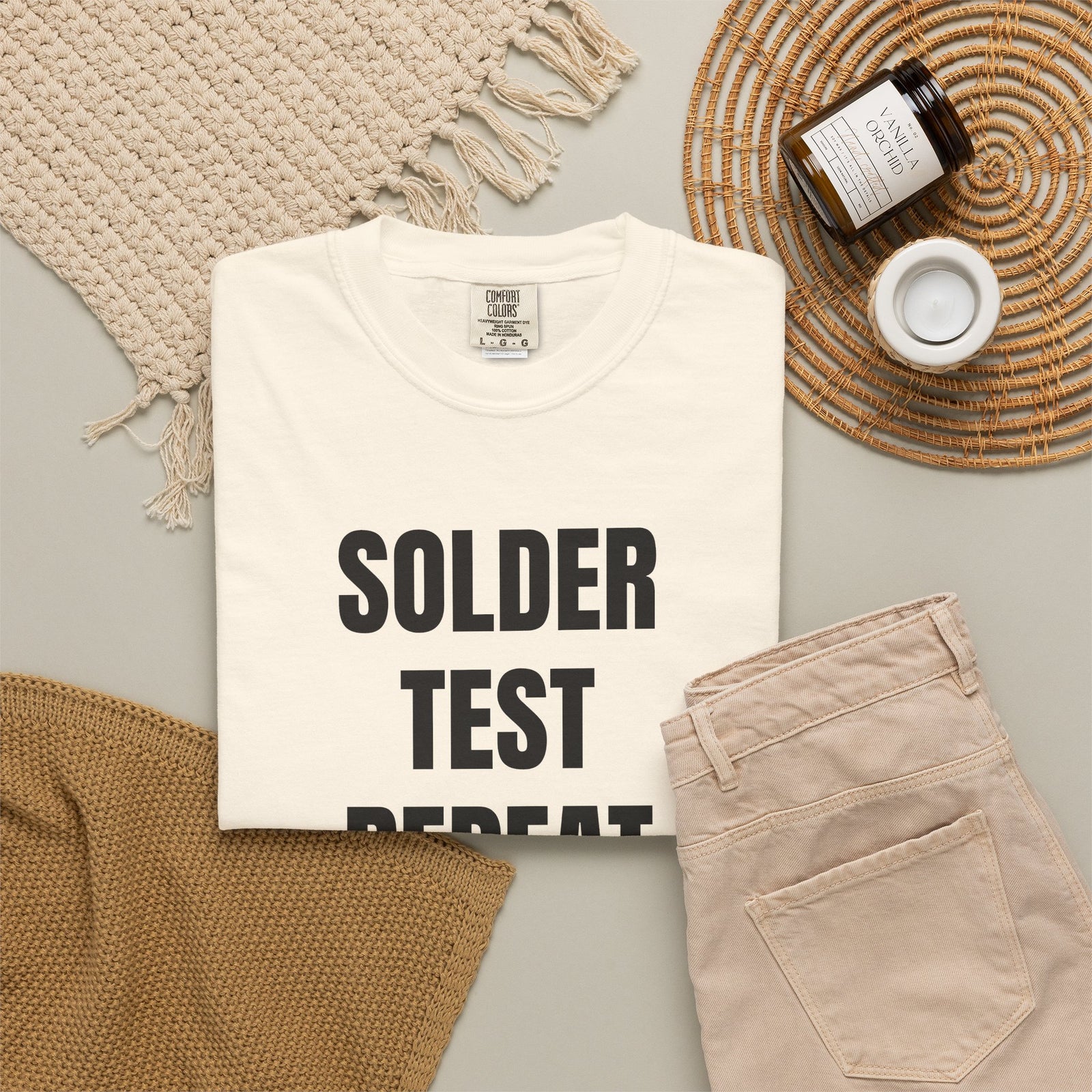Solder Test Repeat Electronics Repair T-Shirt