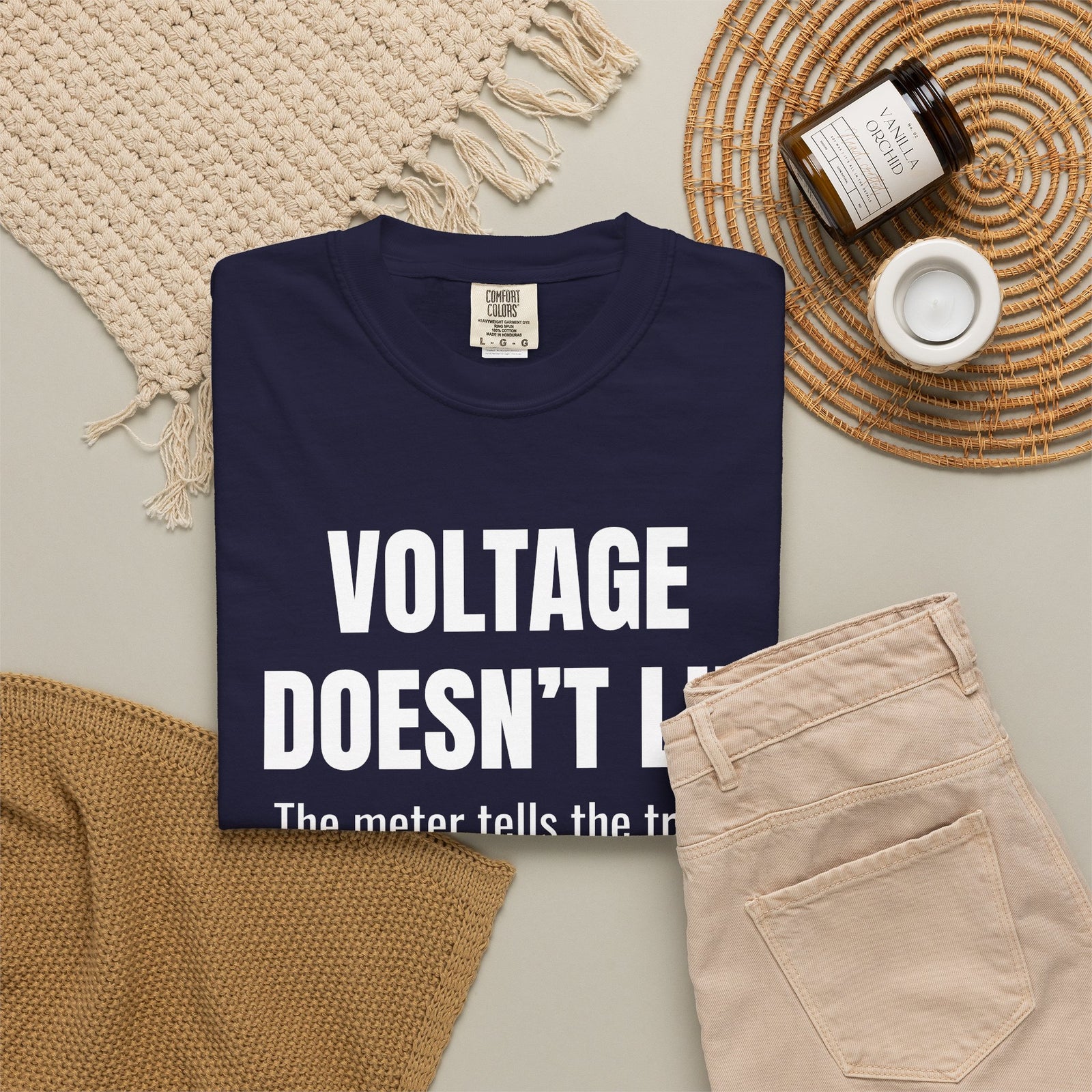 Voltage Doesn’t Lie Shirt – Funny Mechanic & Electronics Diagnostic T-Shirt