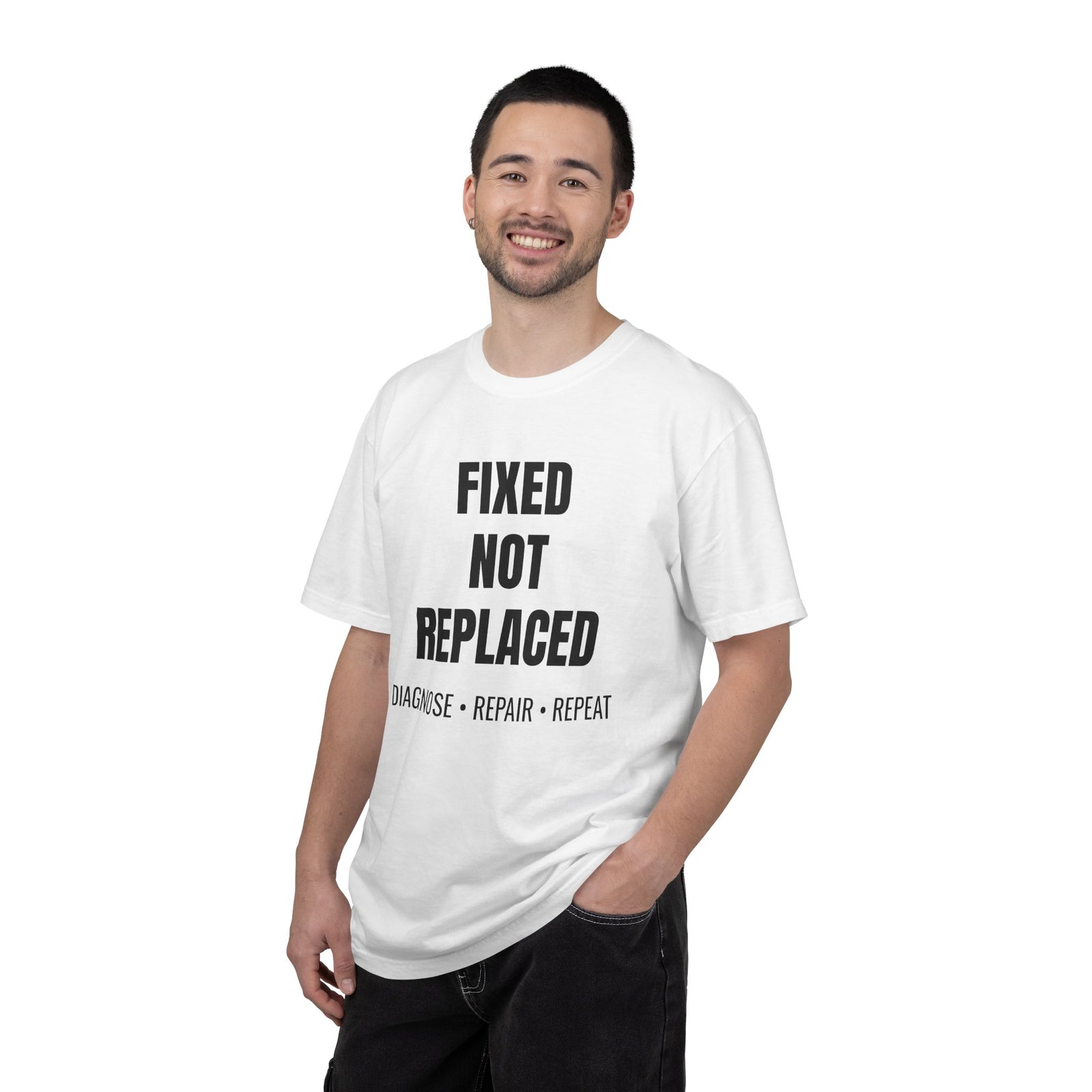 Fixed Not Replaced Repair Culture T-Shirt