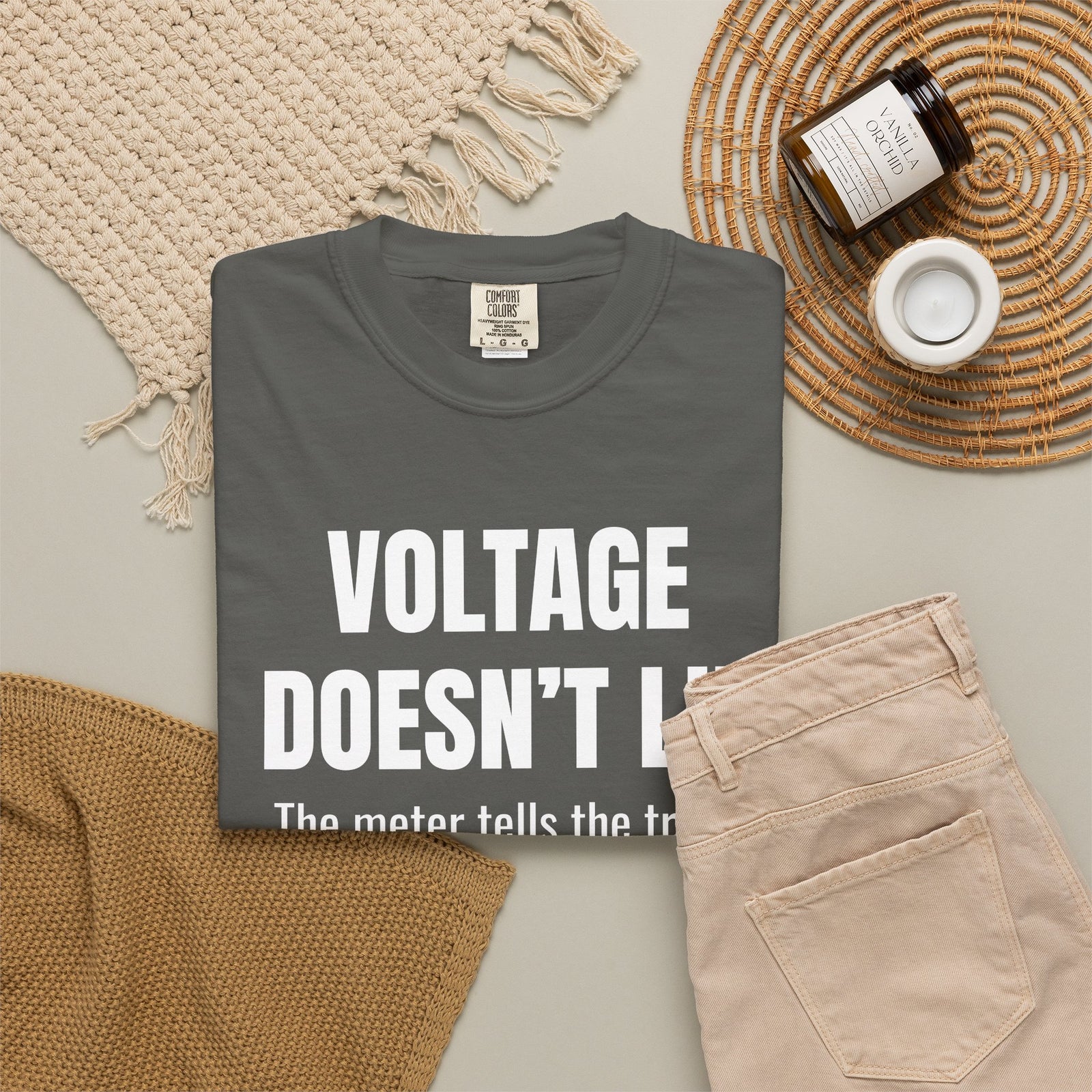 Voltage Doesn’t Lie Shirt – Funny Mechanic & Electronics Diagnostic T-Shirt